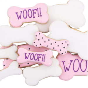 Iced Dog Bone Cookies